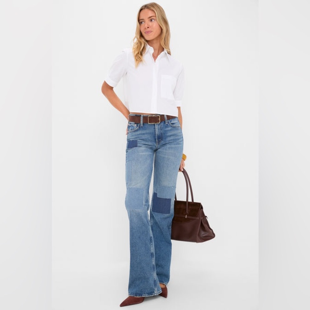 MOTHER The Bookie  Heel Jeans in Ironing Things Out⭐️RARE ⭐️28 Retail $348 - Picture 12 of 16